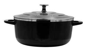 Hesslebach Cookware 9 inch 4 quart Dutch Oven. - Nonreactive Dutch Ovens Nontoxic | Hesslebach Cookware